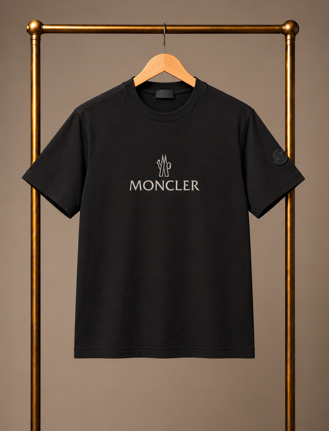 Black Moncler Tee XXL 3844