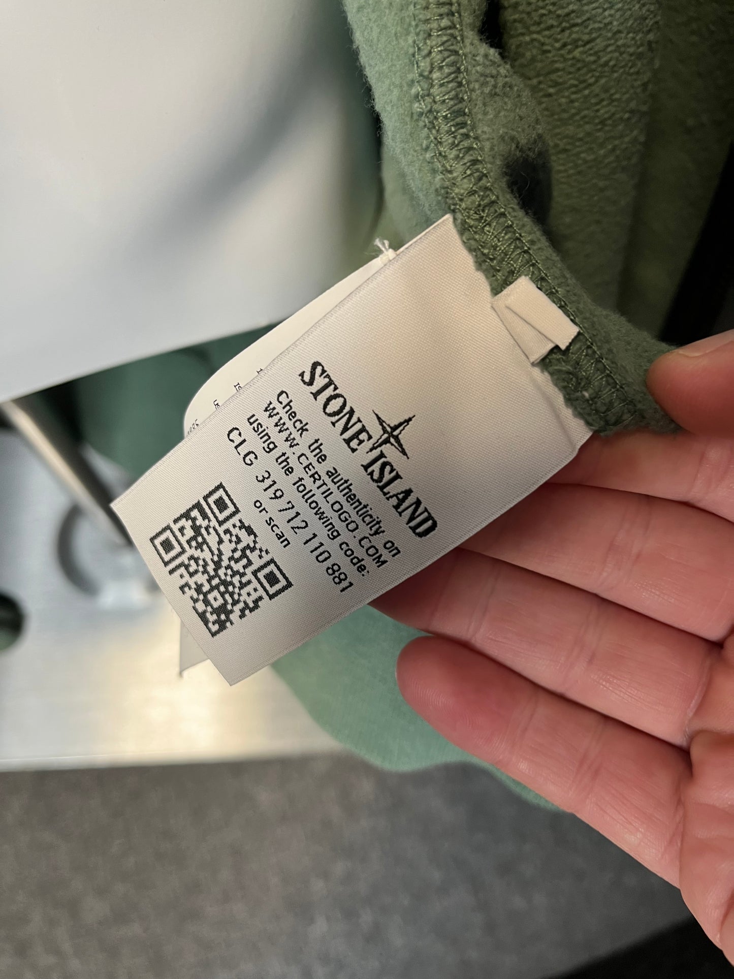 Stone Island Zip Up Hoodie Green 3XL 2770