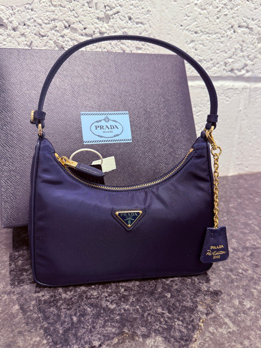 Prada Re-nylon and Saffiano Mini Bag - Football Card