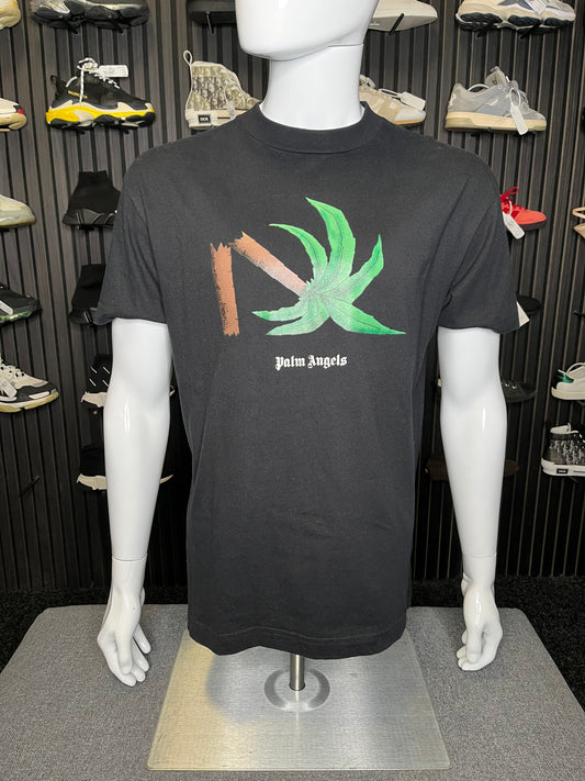 Black Palm Tree Palm Angels Tee Medium 3177