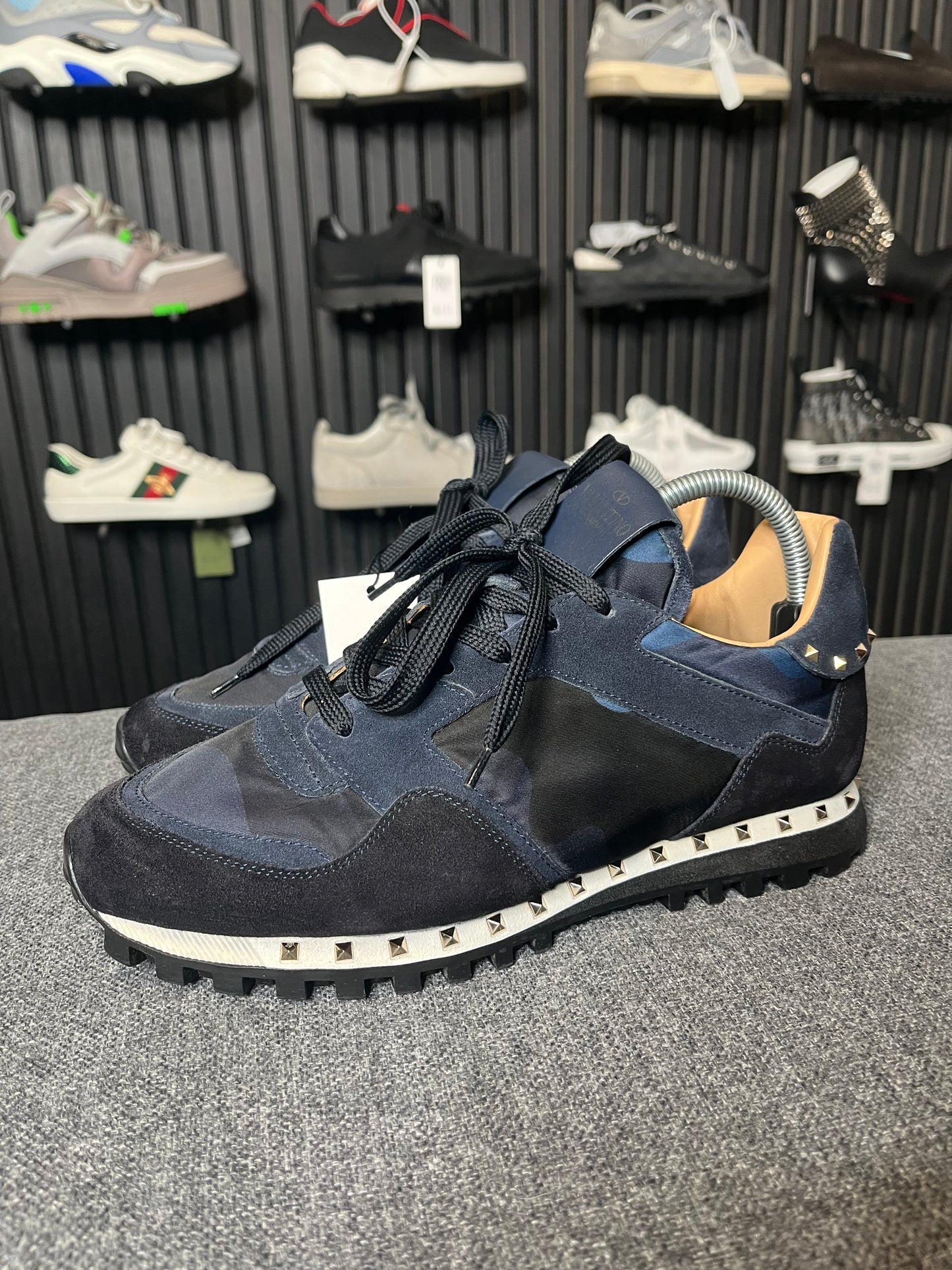 Valentino Rockstud Navy Camo UK 7.5 3310