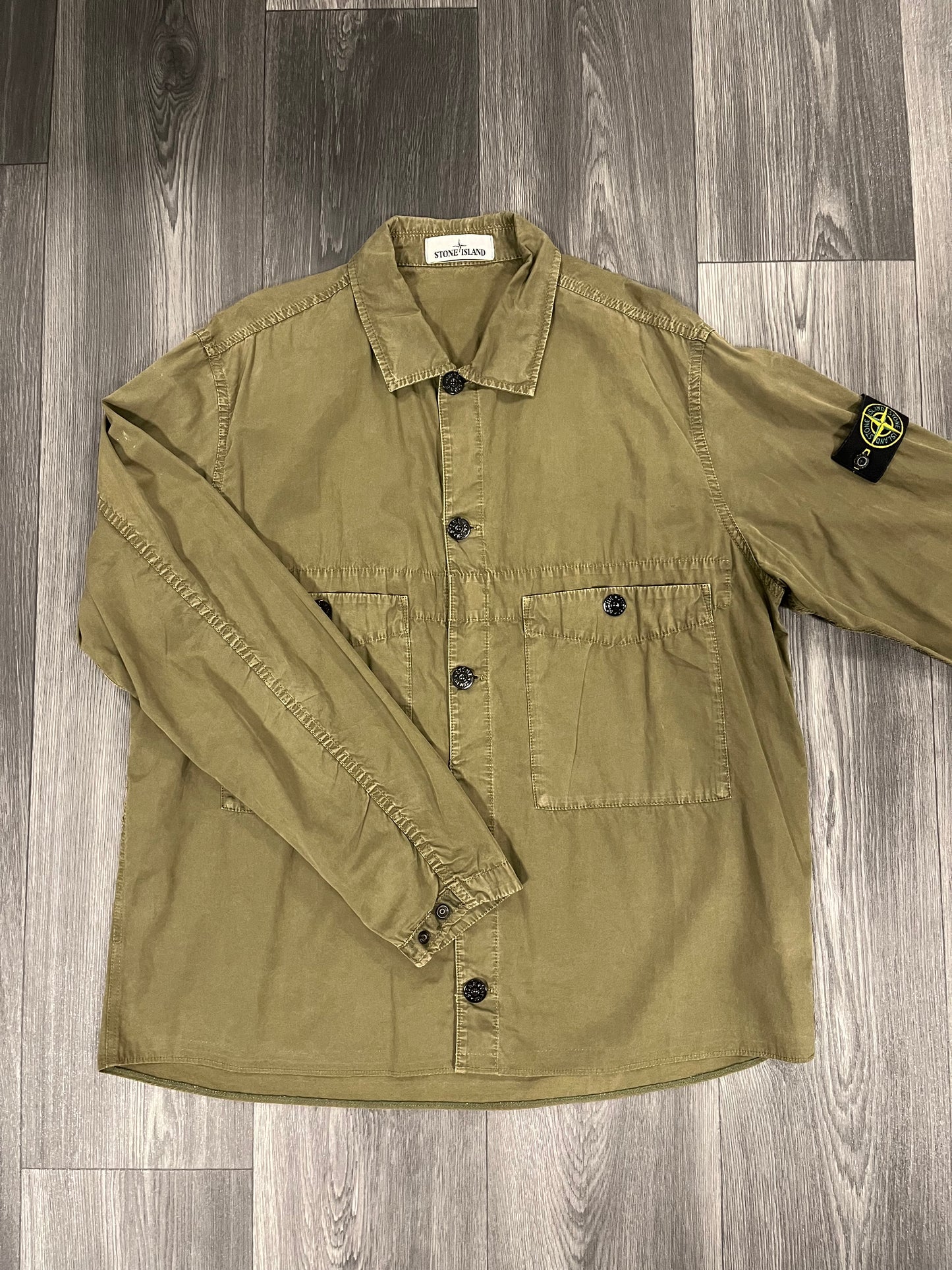 Stone Island Multi Pocket Overshirt Khaki XL 3653