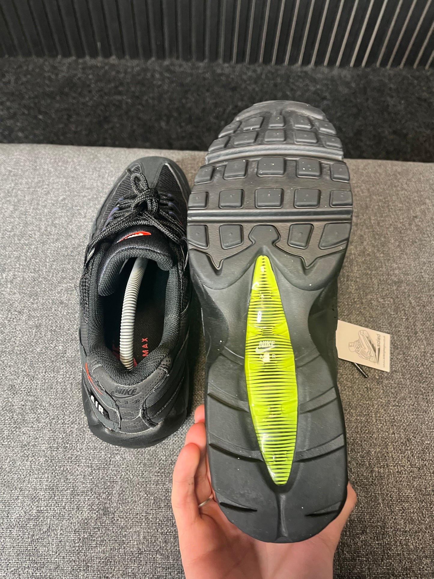 Air Max 95s Black Reflective Volt UK 9 3410