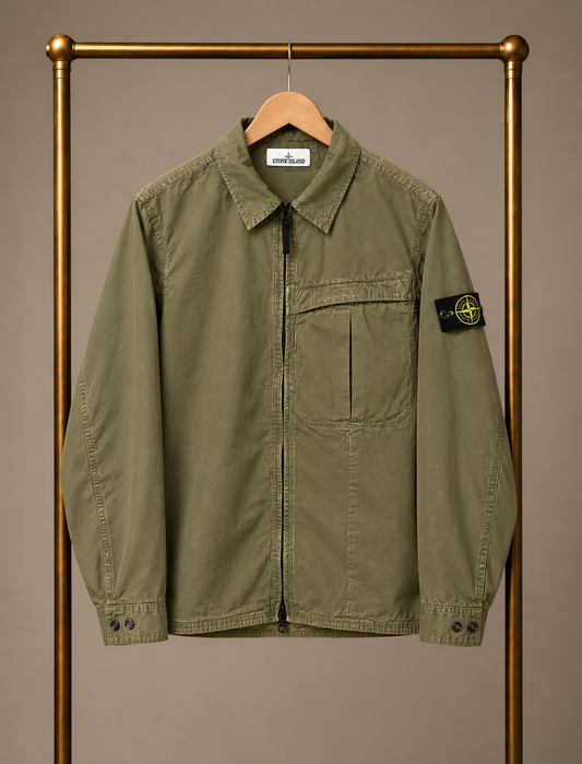 Stone Island Overshirt Khaki Large 3887