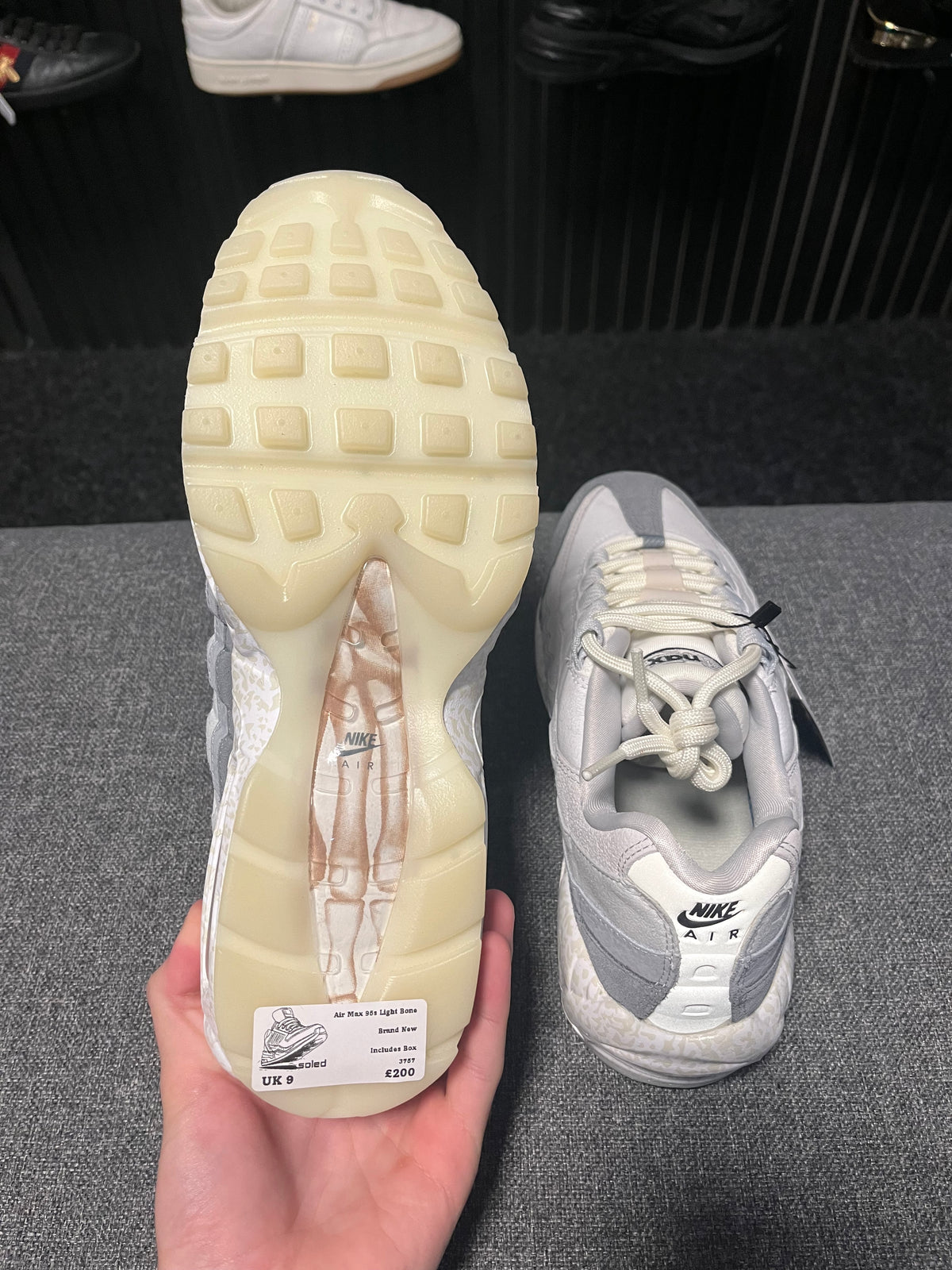 Air Max 95s Light Bone UK 9 3757