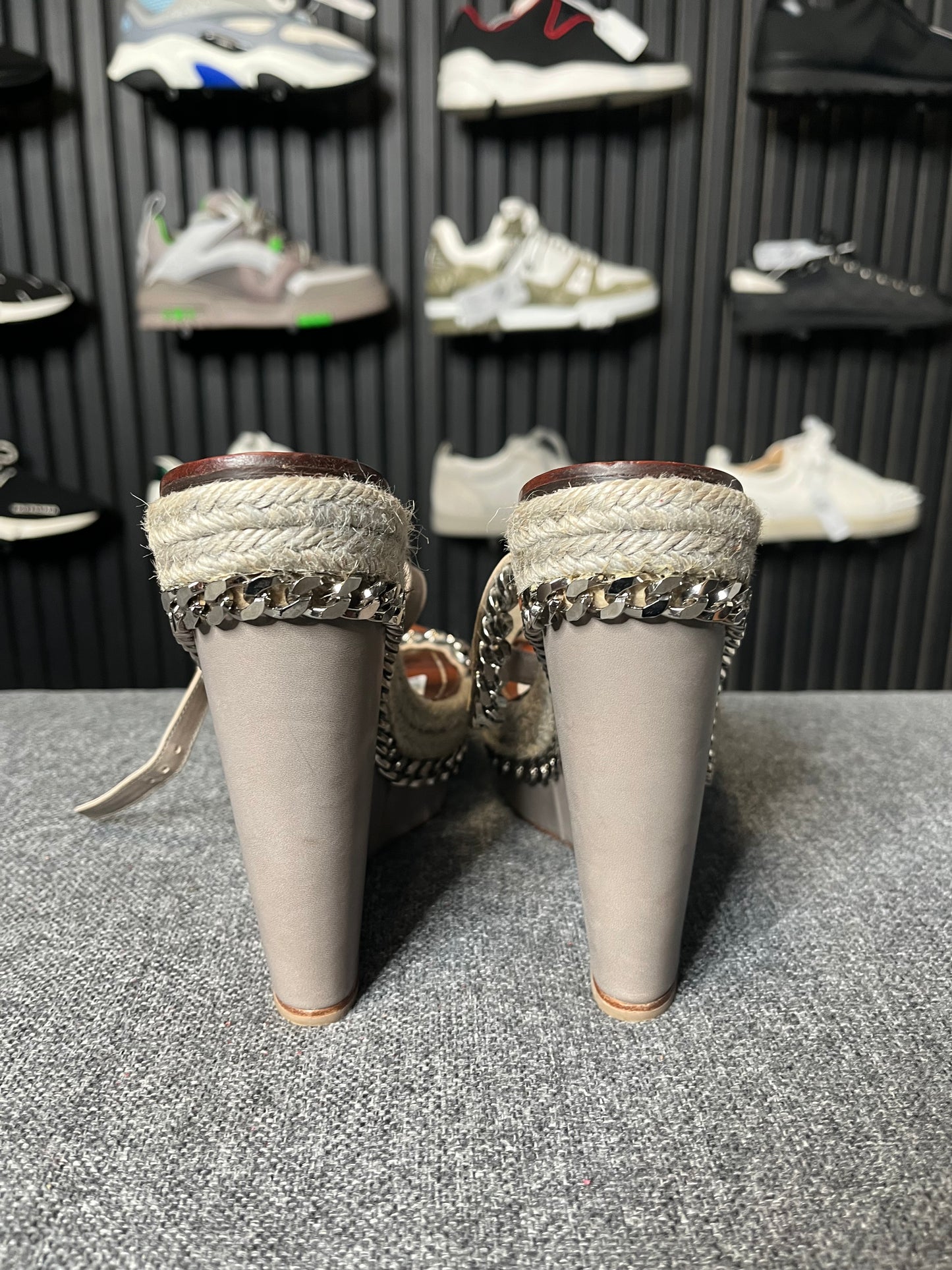 Louboutin Lata Wedge Sandals Size 40 3259
