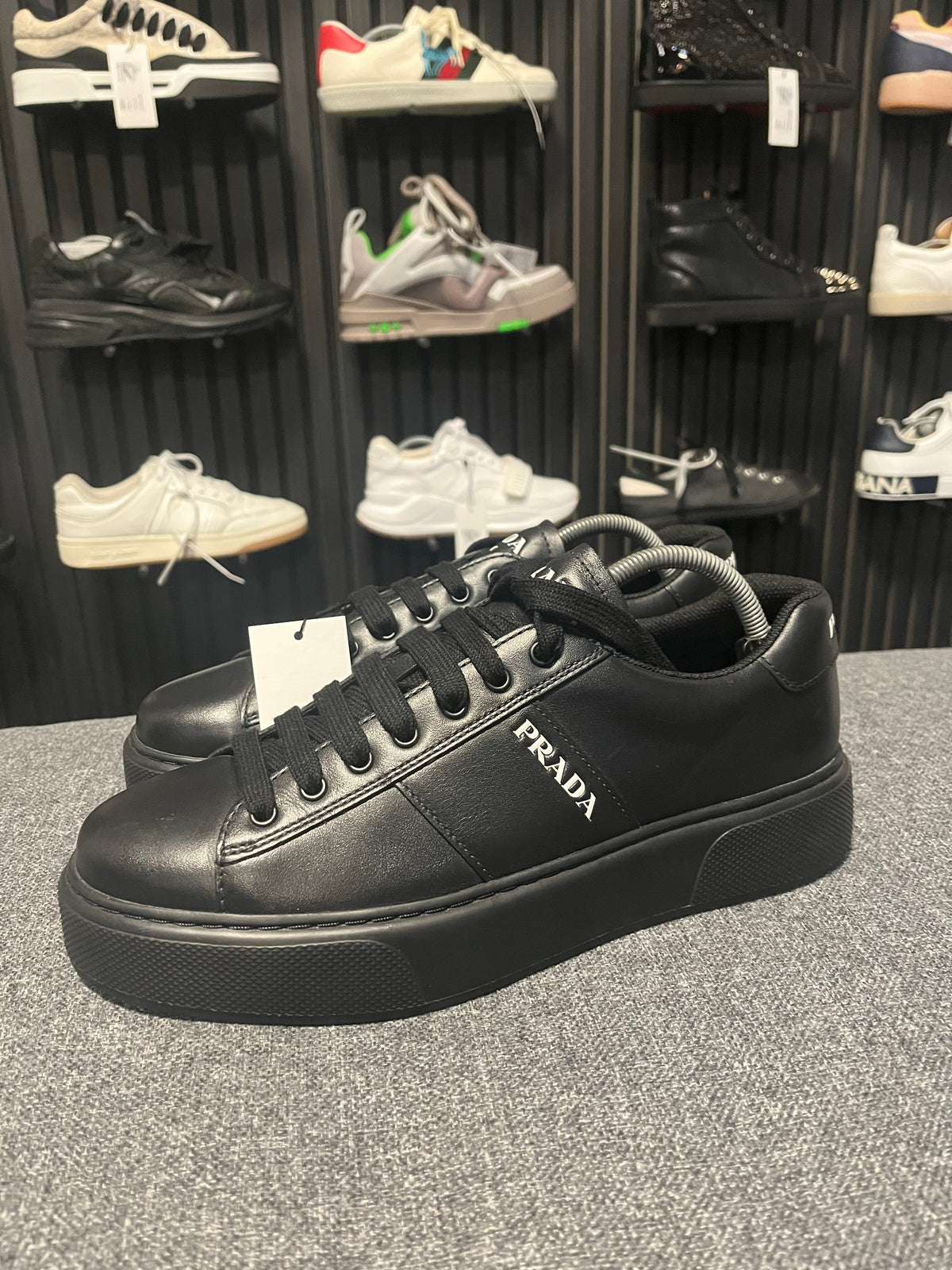 Prada Leather Trainers UK 9.5 3831