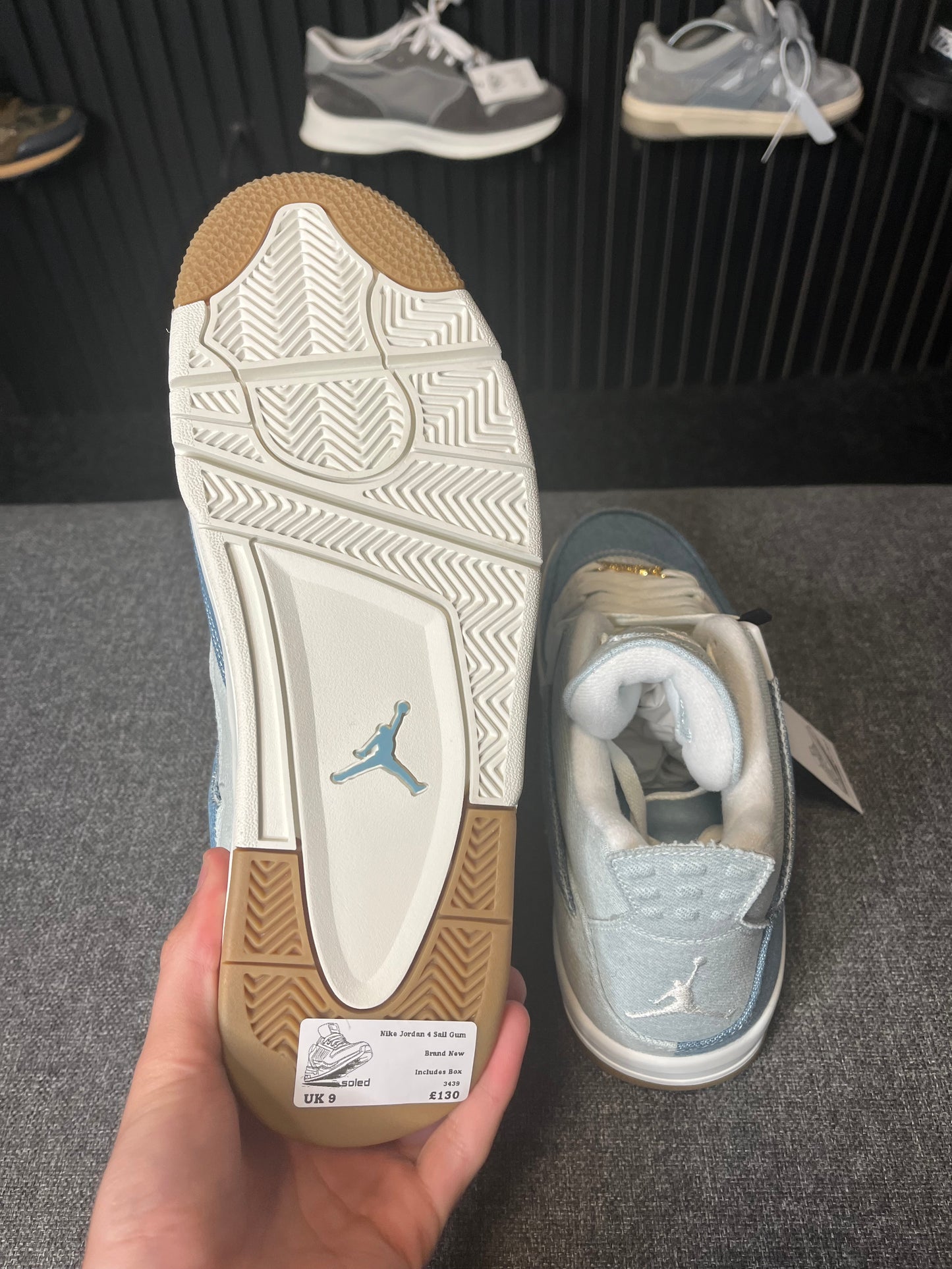Nike Jordan 4 Sail Gum UK 9 3439