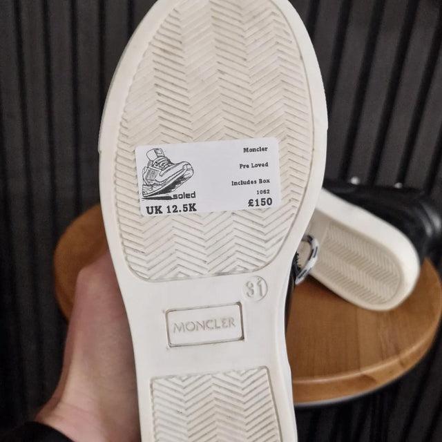 Moncler Black High Top UK12.5 Child