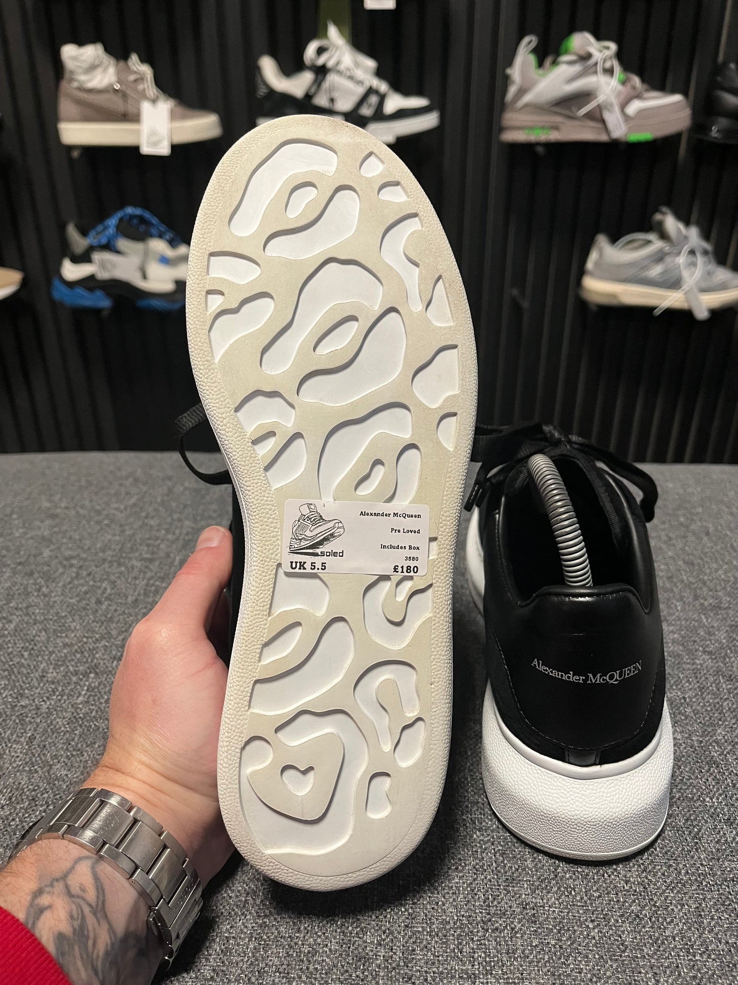 Alexander McQueen Oversized Velvet Black UK5.5 3580