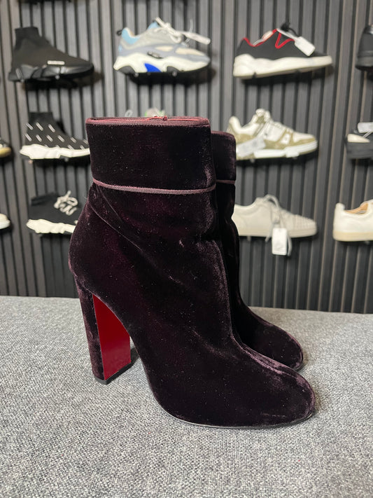 Purple Velvet Louboutin Heels Size 39 3265