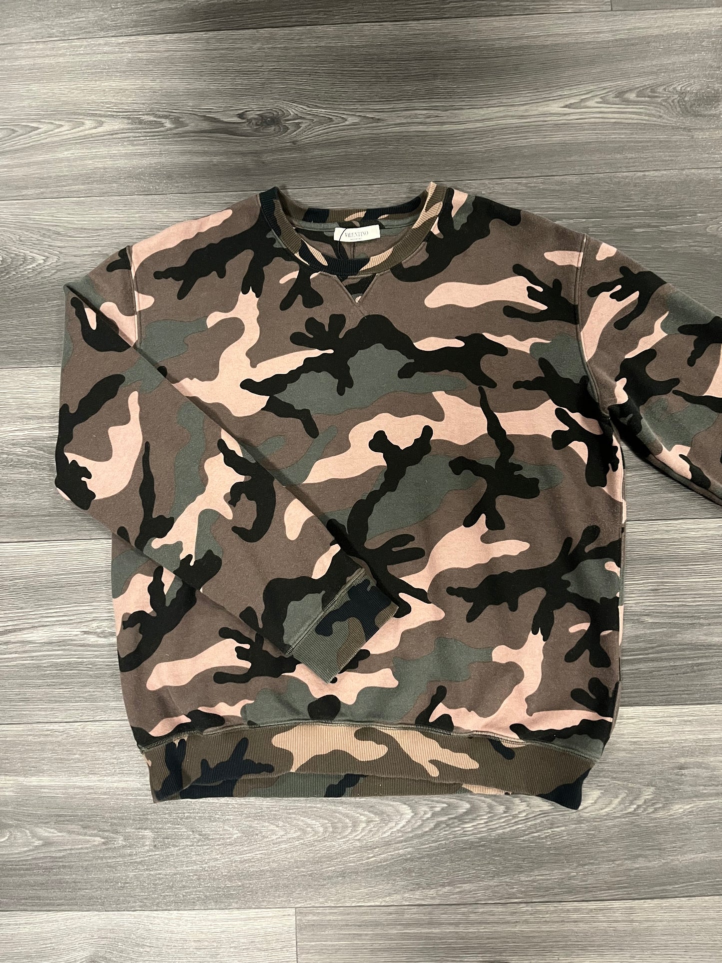 Valentino Camo Sweater XL 3569