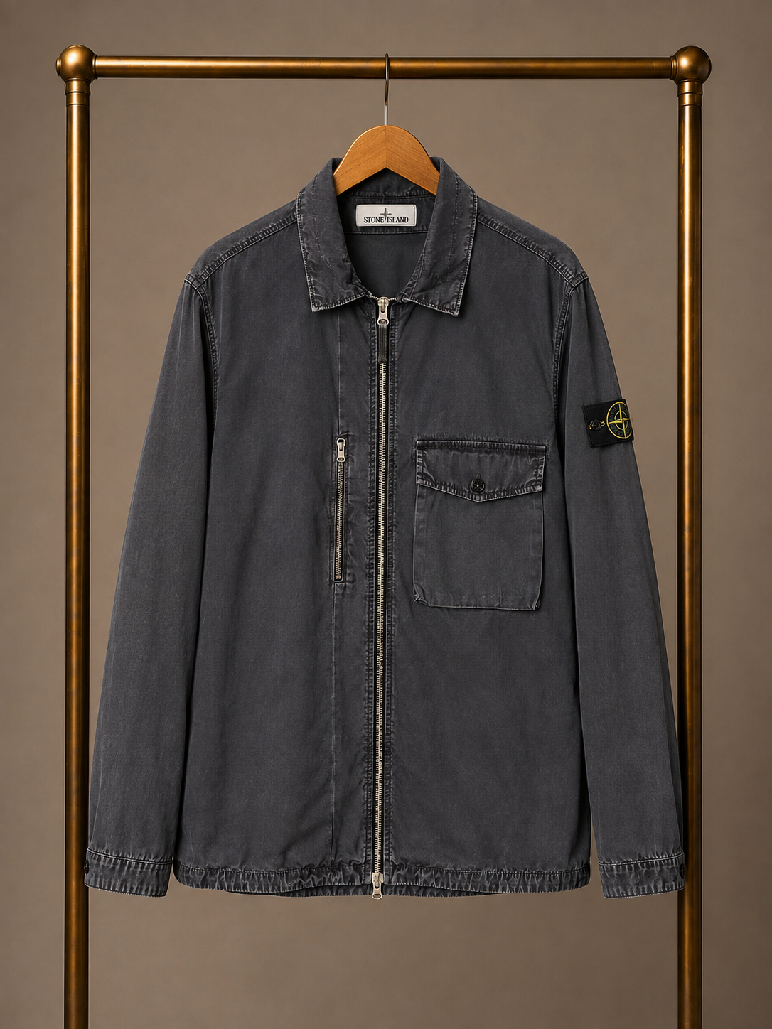 Stone Island Garment Dyed Overshirt Navy XL 3654