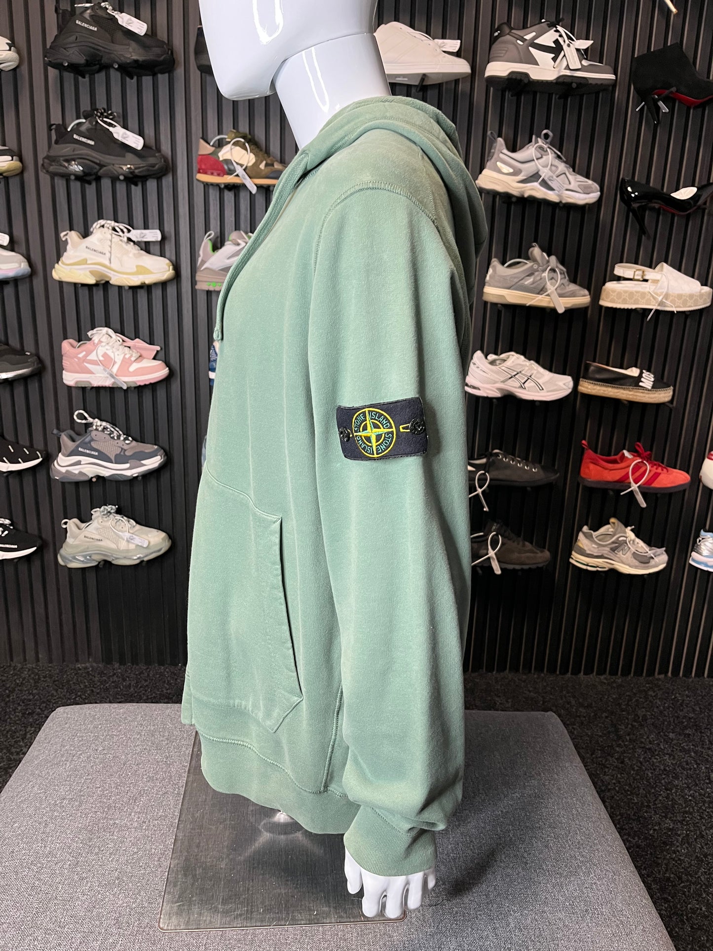 Stone Island Zip Up Hoodie Green 3XL 2770