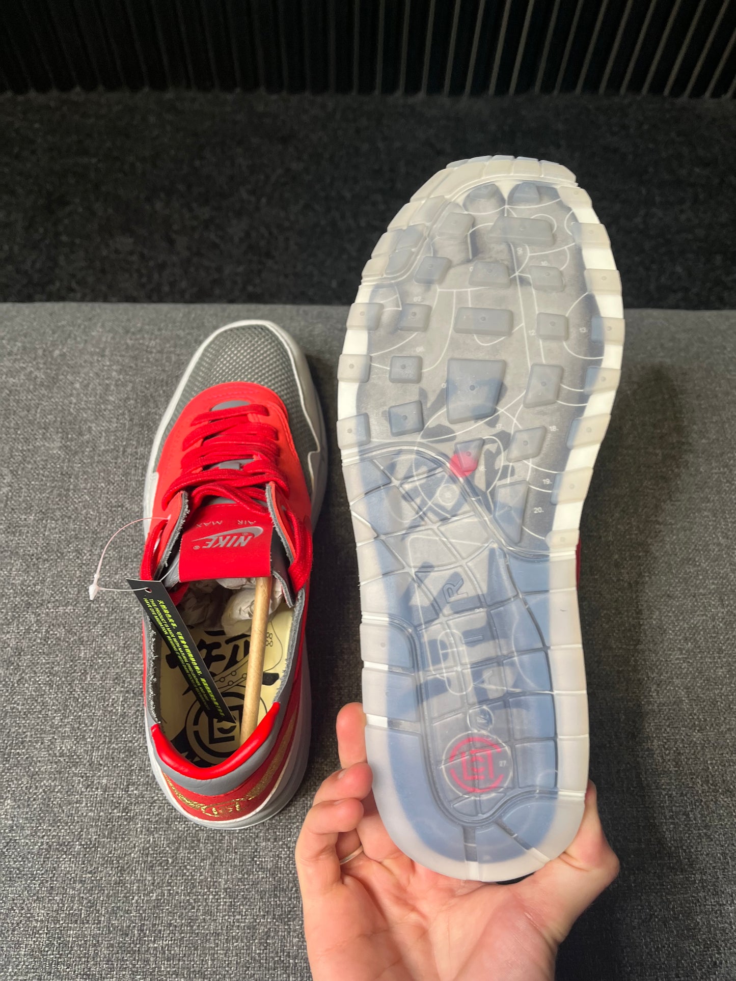 Air Max 1 Kiss Of Death Solar Red UK 9 3495