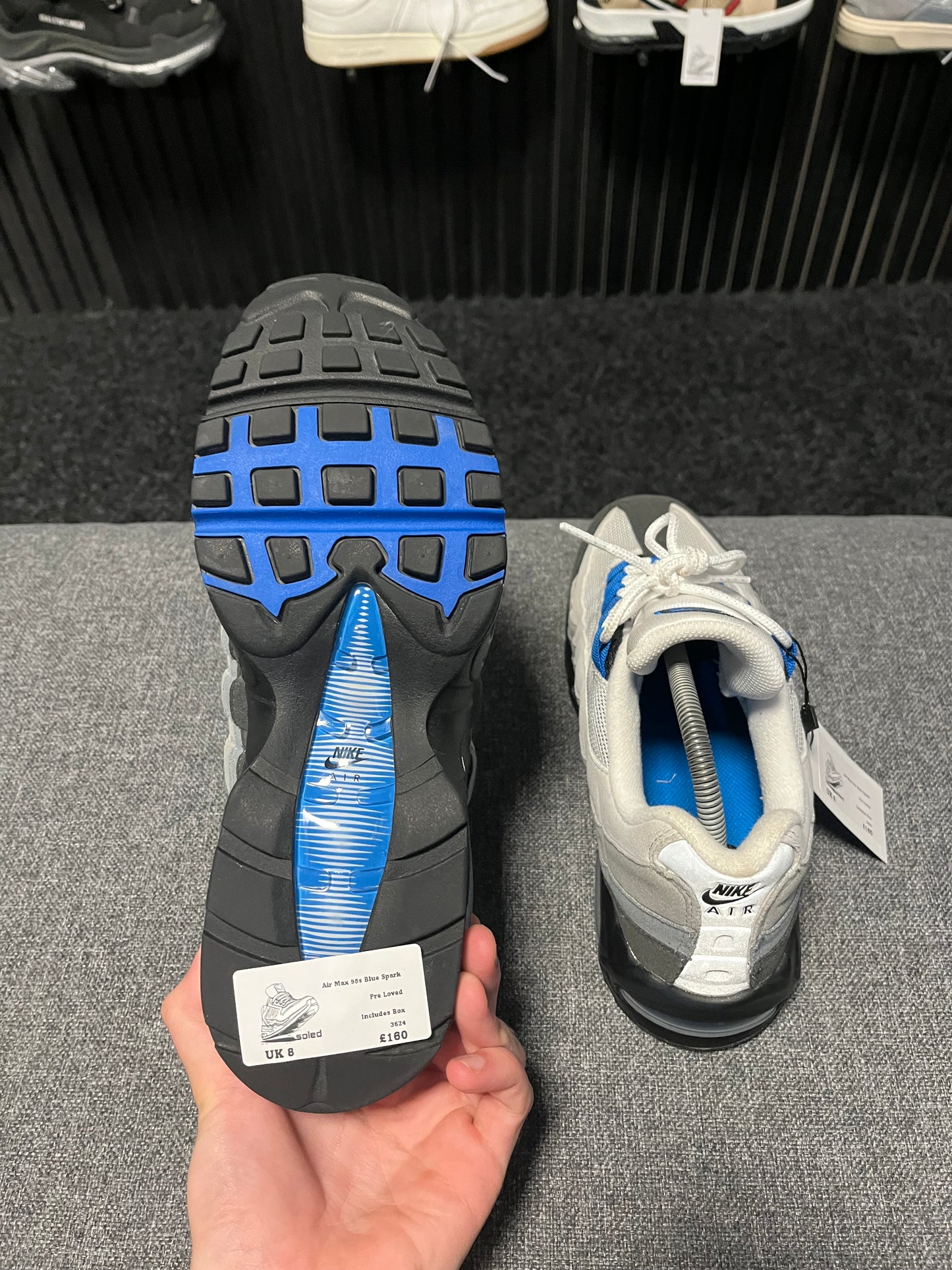 Air Max 95s Blue Spark UK 8 3624