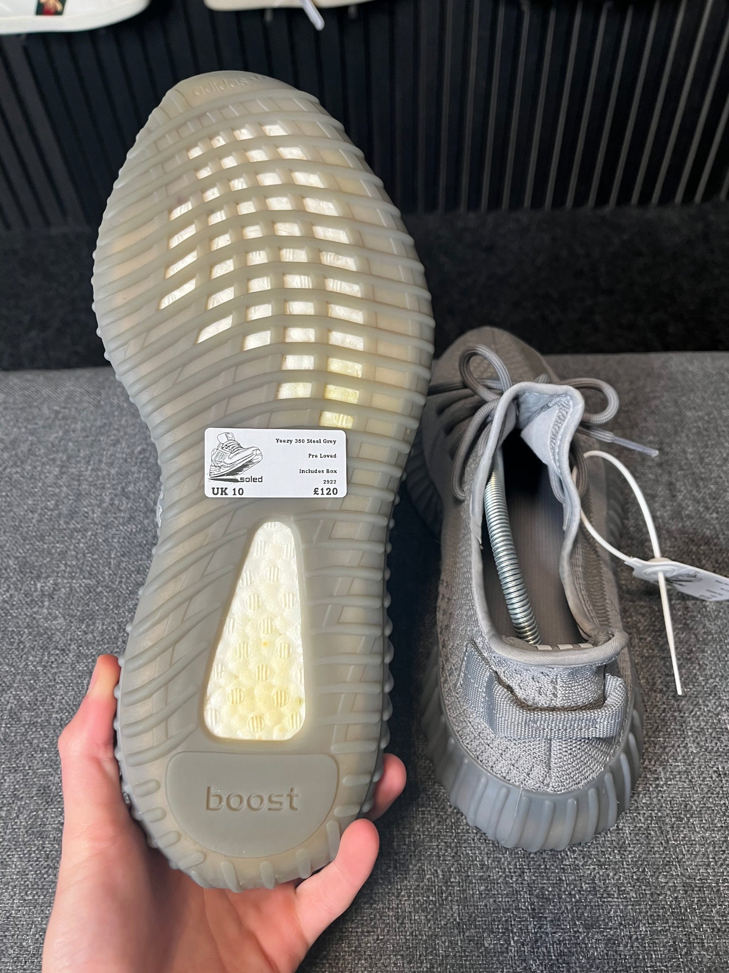 Yeezy 350 Steel Grey UK 10 2922