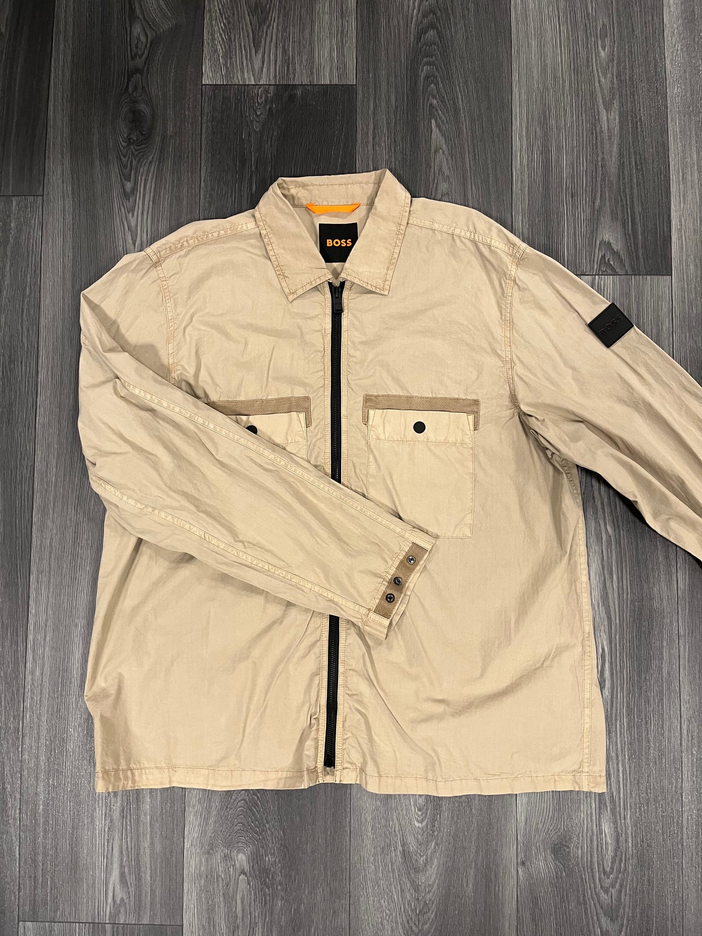 Hugo Boss Lebold Overshirt Beige Medium