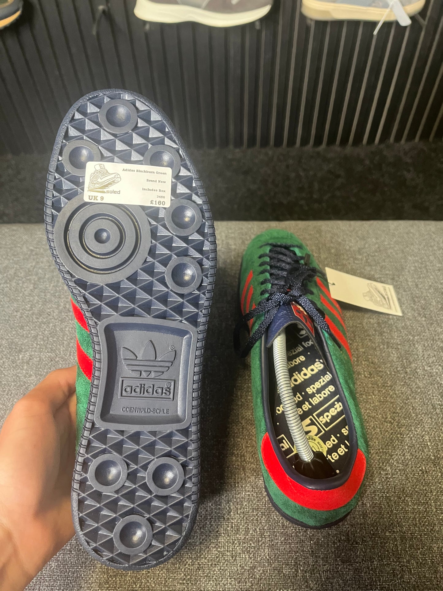 Adidas Blackburn Green UK 9 3456