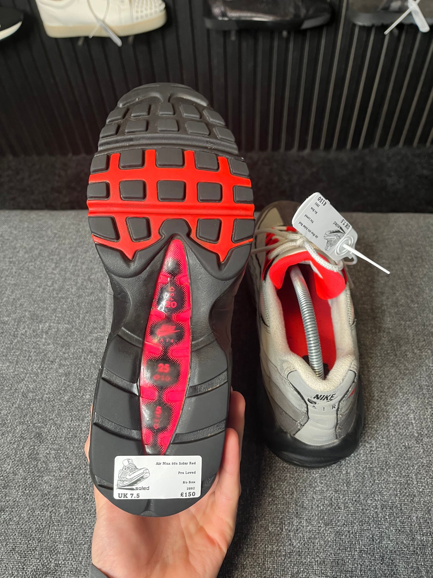 Air Max 95s Solar Red UK 7.5 2892