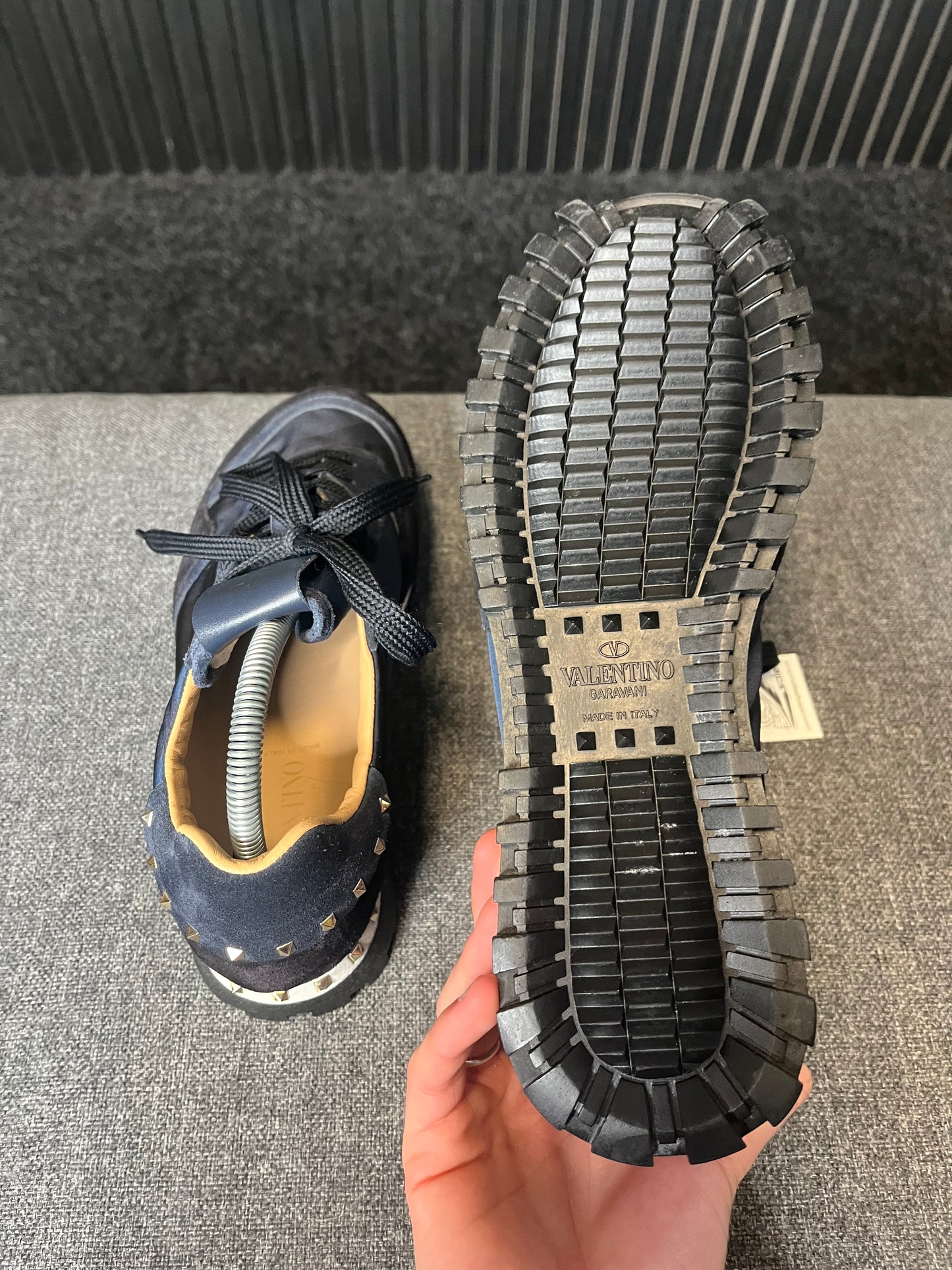 Valentino Rockstud Navy Camo UK 7.5 3310