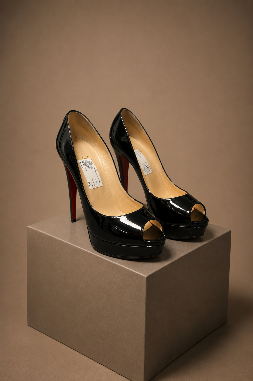 Christian Louboutin Patent Black 150mm Heel UK6.5 (39.5) 3582