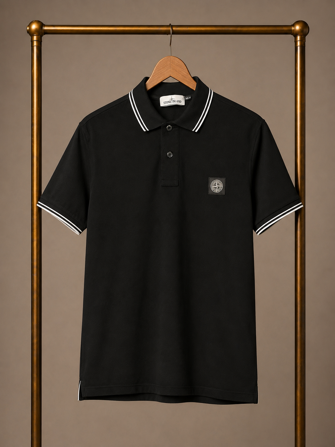 Stone Island Polo Shirt Black XL 3658