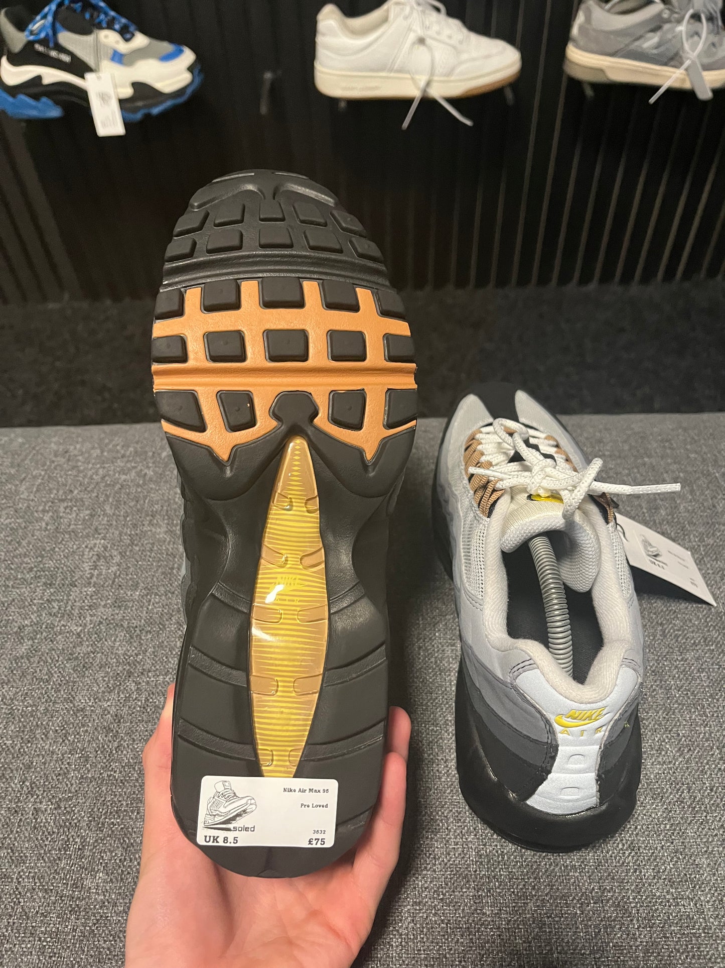 Air Max 95s Yellow Strike UK 8.5 3532