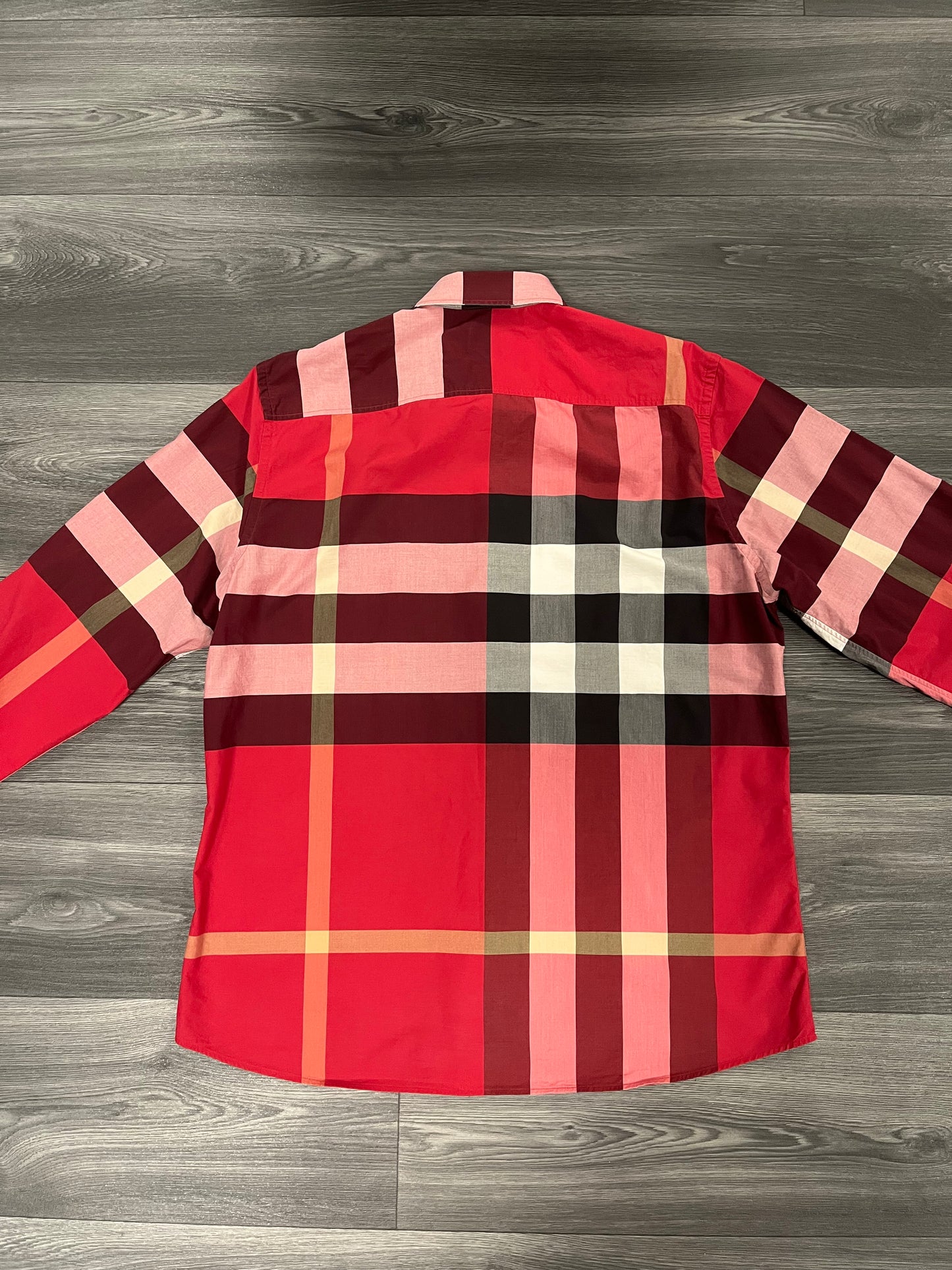Burberry Red Check Shirt XL 3566