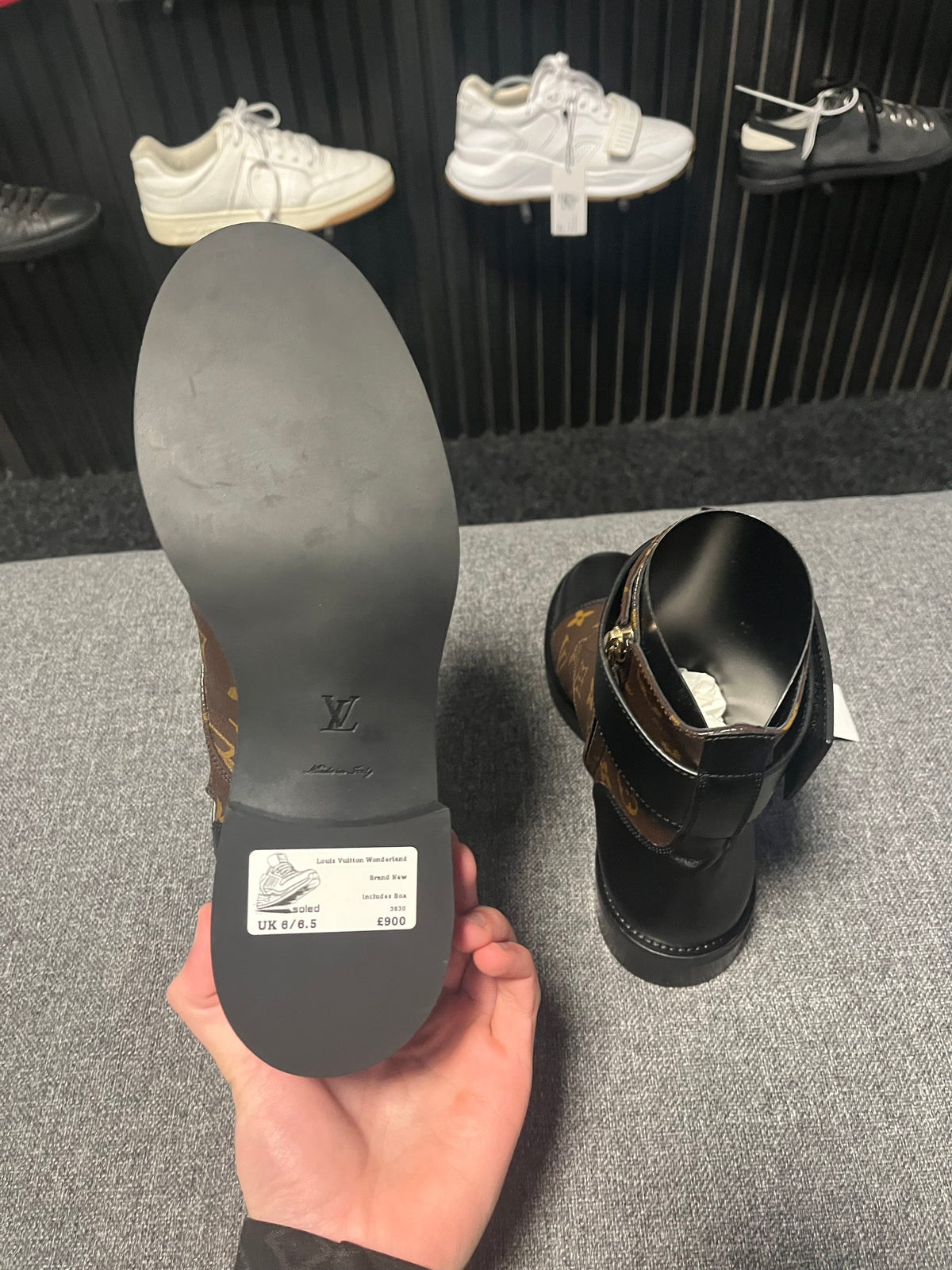Louis Vuitton Wonderland Flat Ranger Boots UK 6/6.5 3830