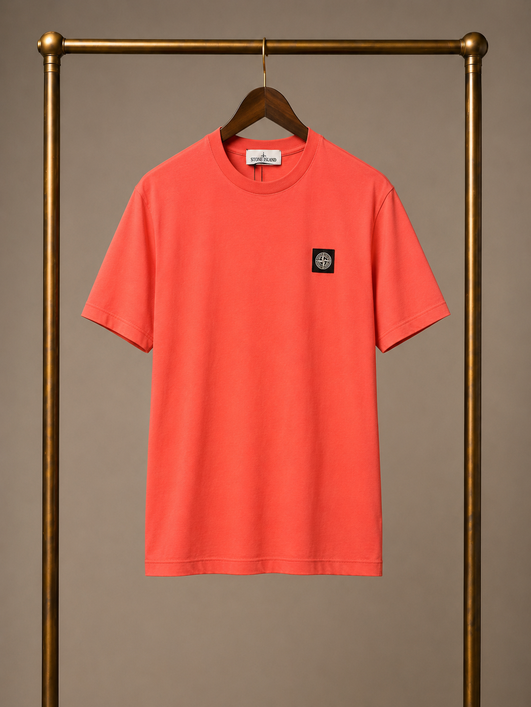 Stone Island T-Shirt Coral Large 3565