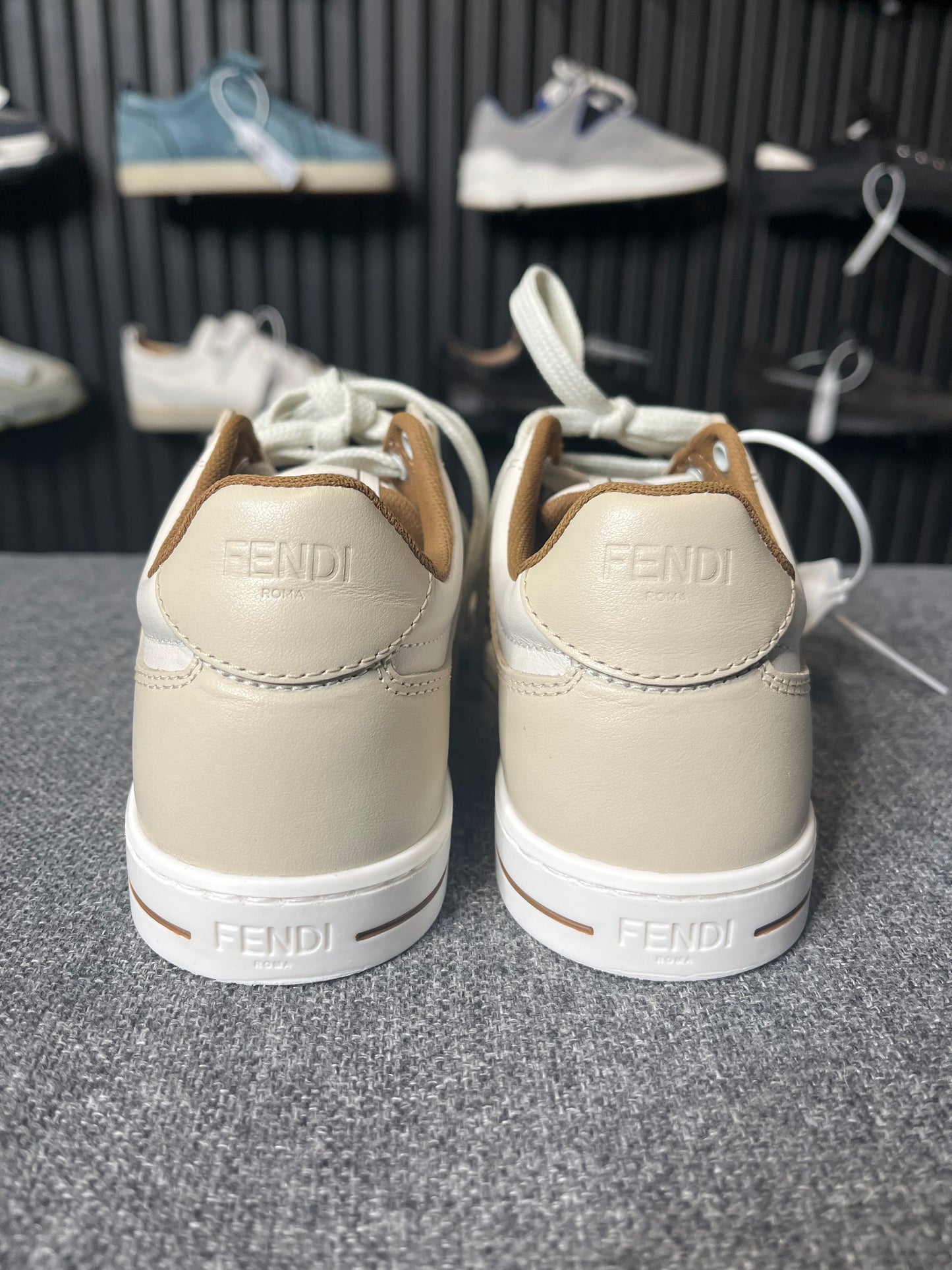 Fendi Beige Trainers UK 13K 2812