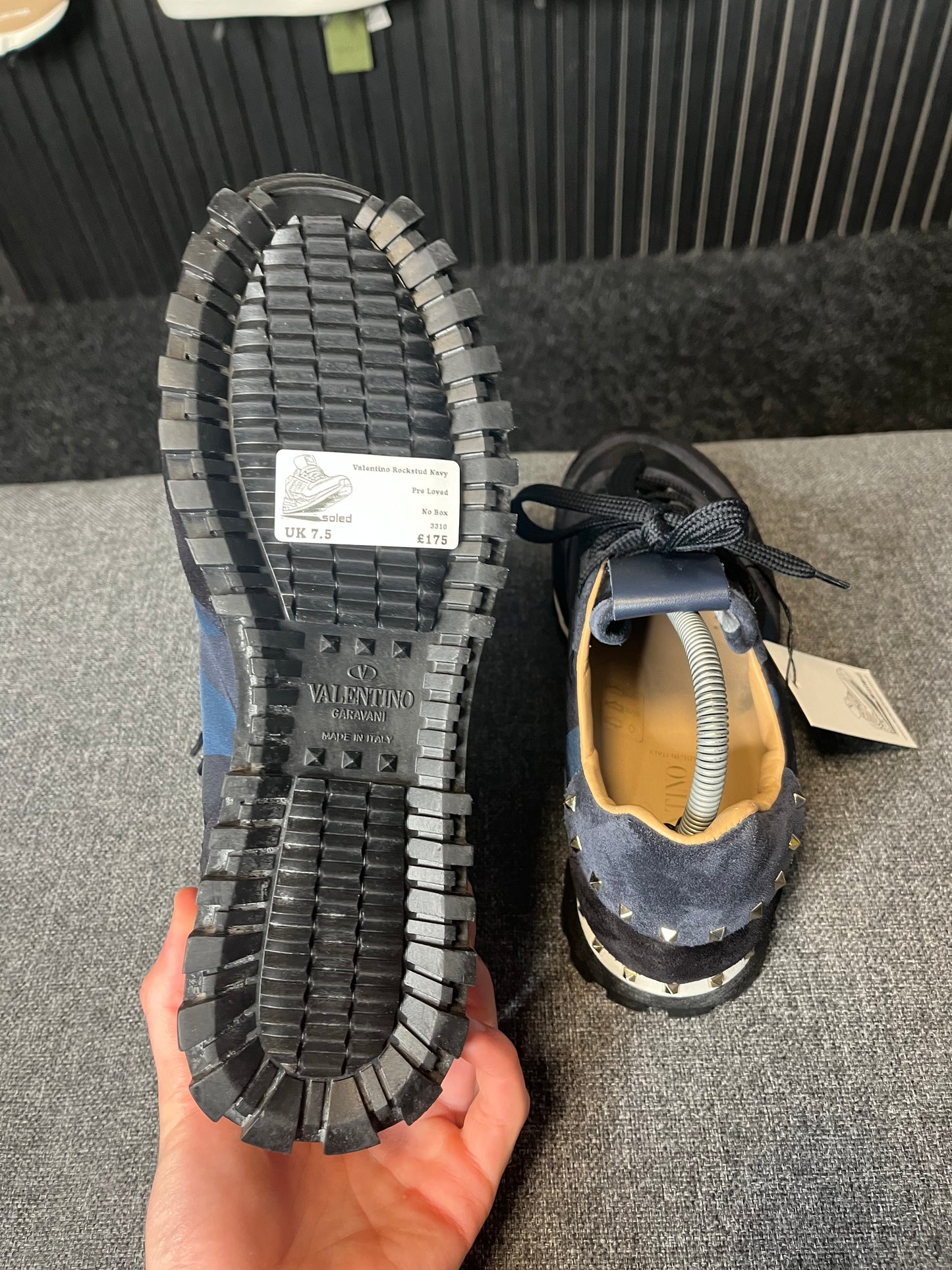 Valentino Rockstud Navy Camo UK 7.5 3310