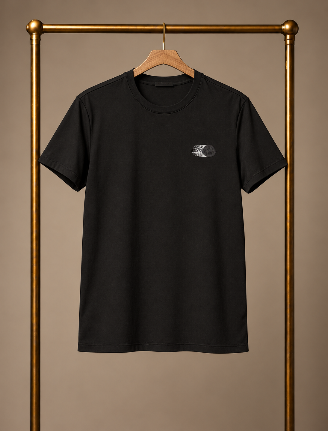 Moncler Tee Black Shadow Badge XXXL 3819