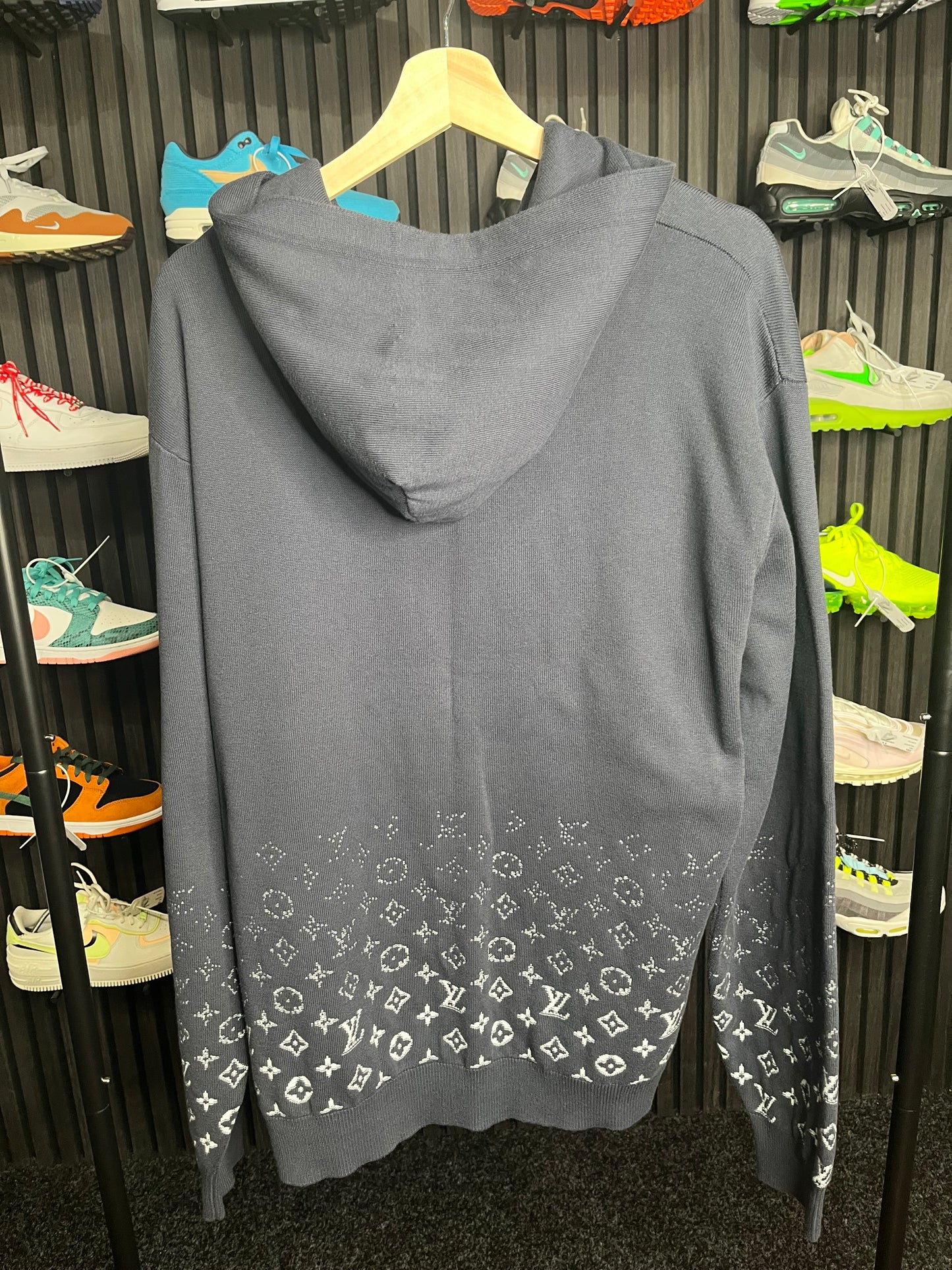 Louis Vuitton Hoodie Navy Large 2697