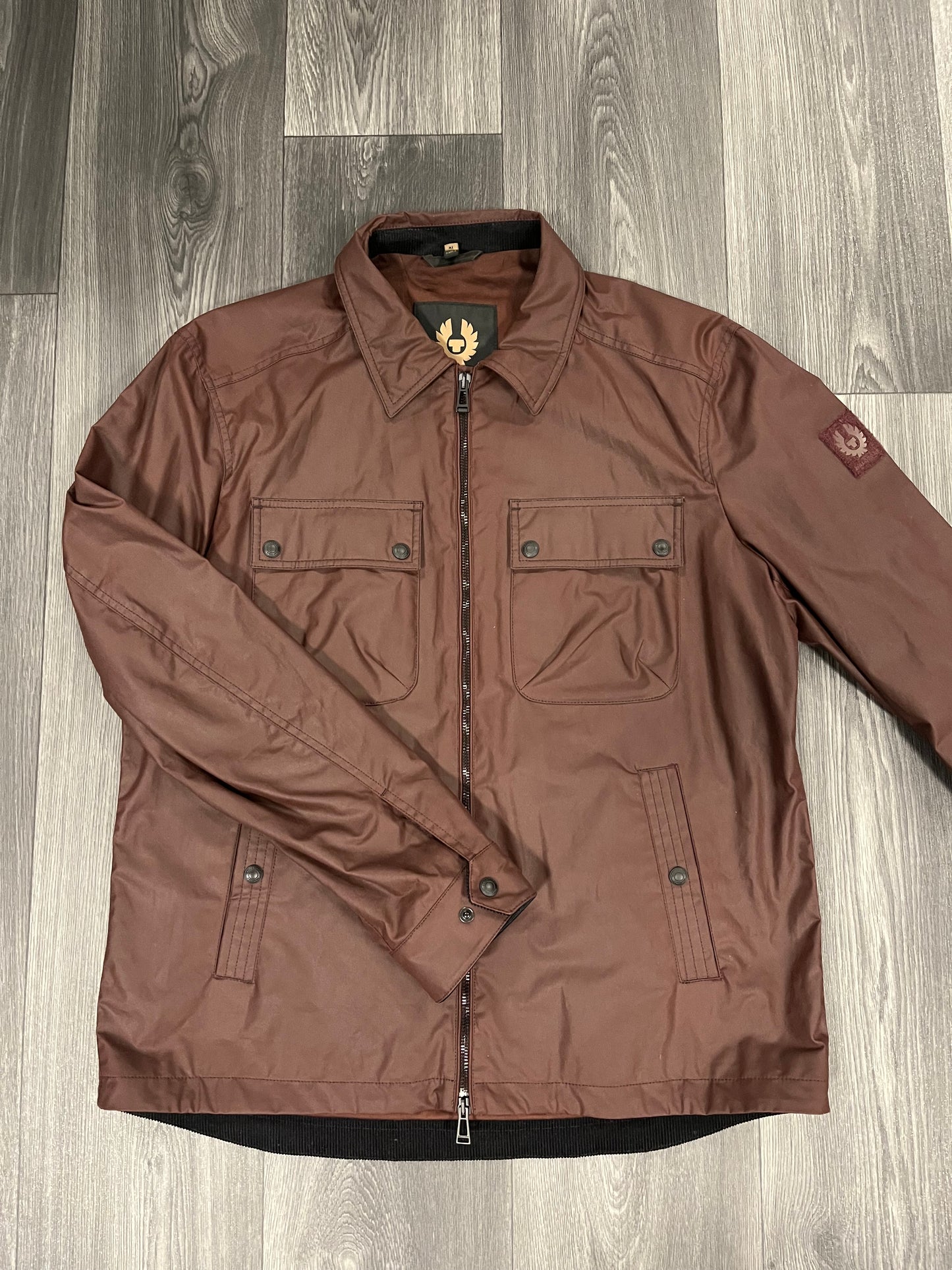 Belstaff Wax Overshirt Brown XL 3656