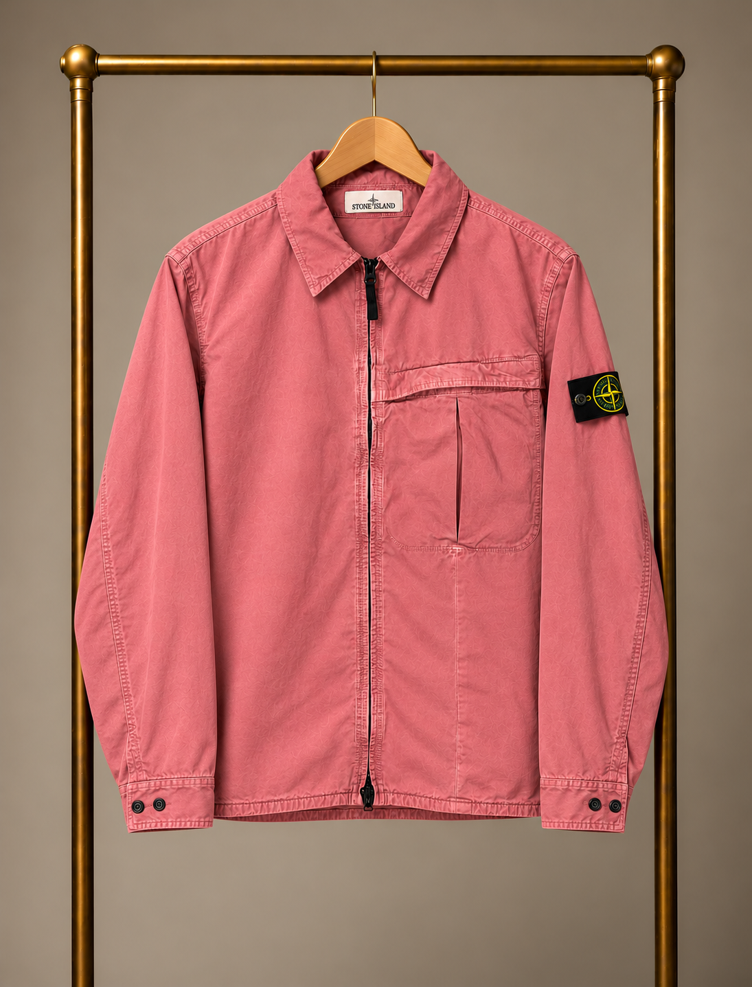 Stone Island Overshirt Pink Large 3886