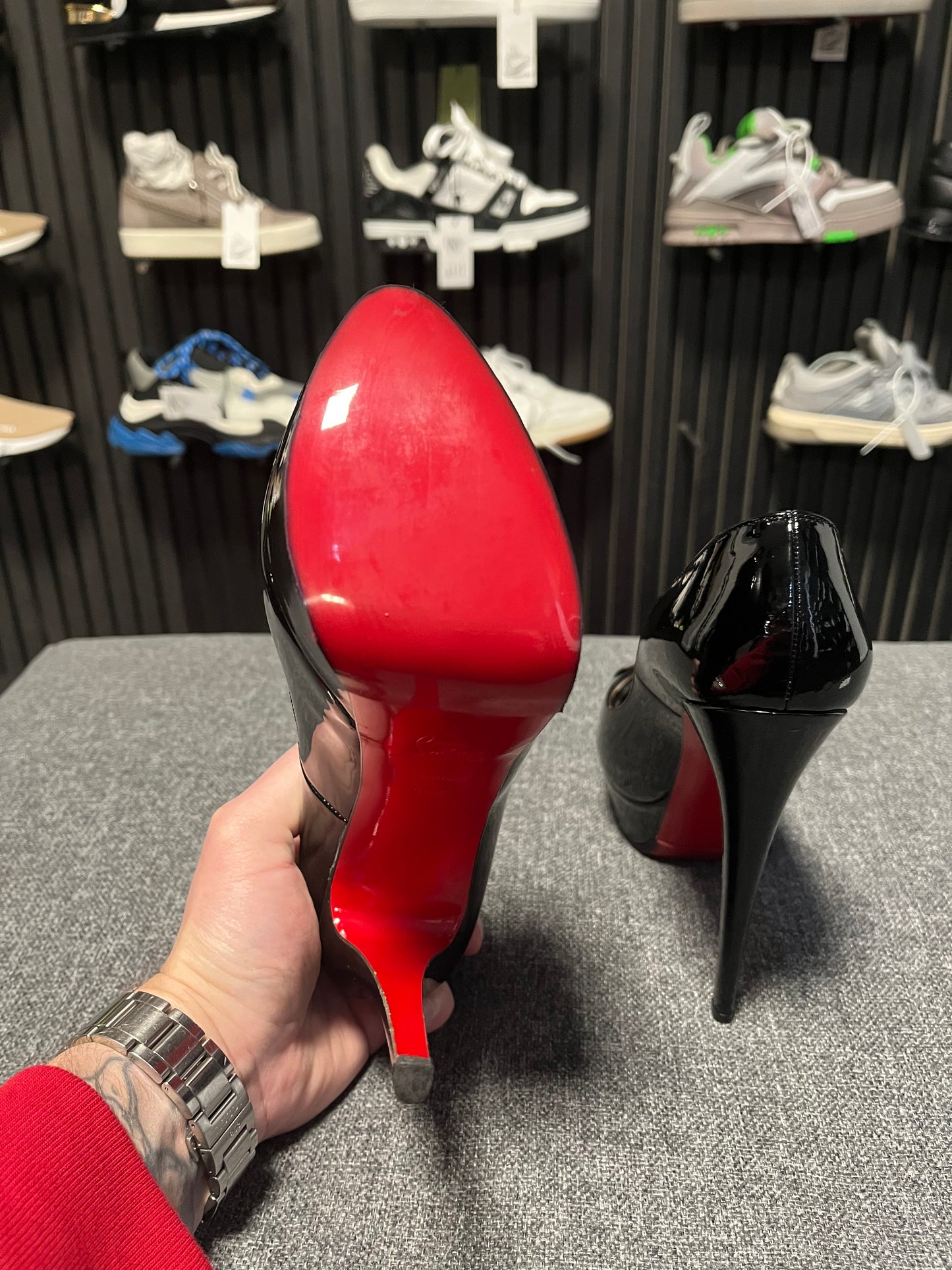 Christian Louboutin Patent Black 150mm Heel UK6.5 (39.5) 3582