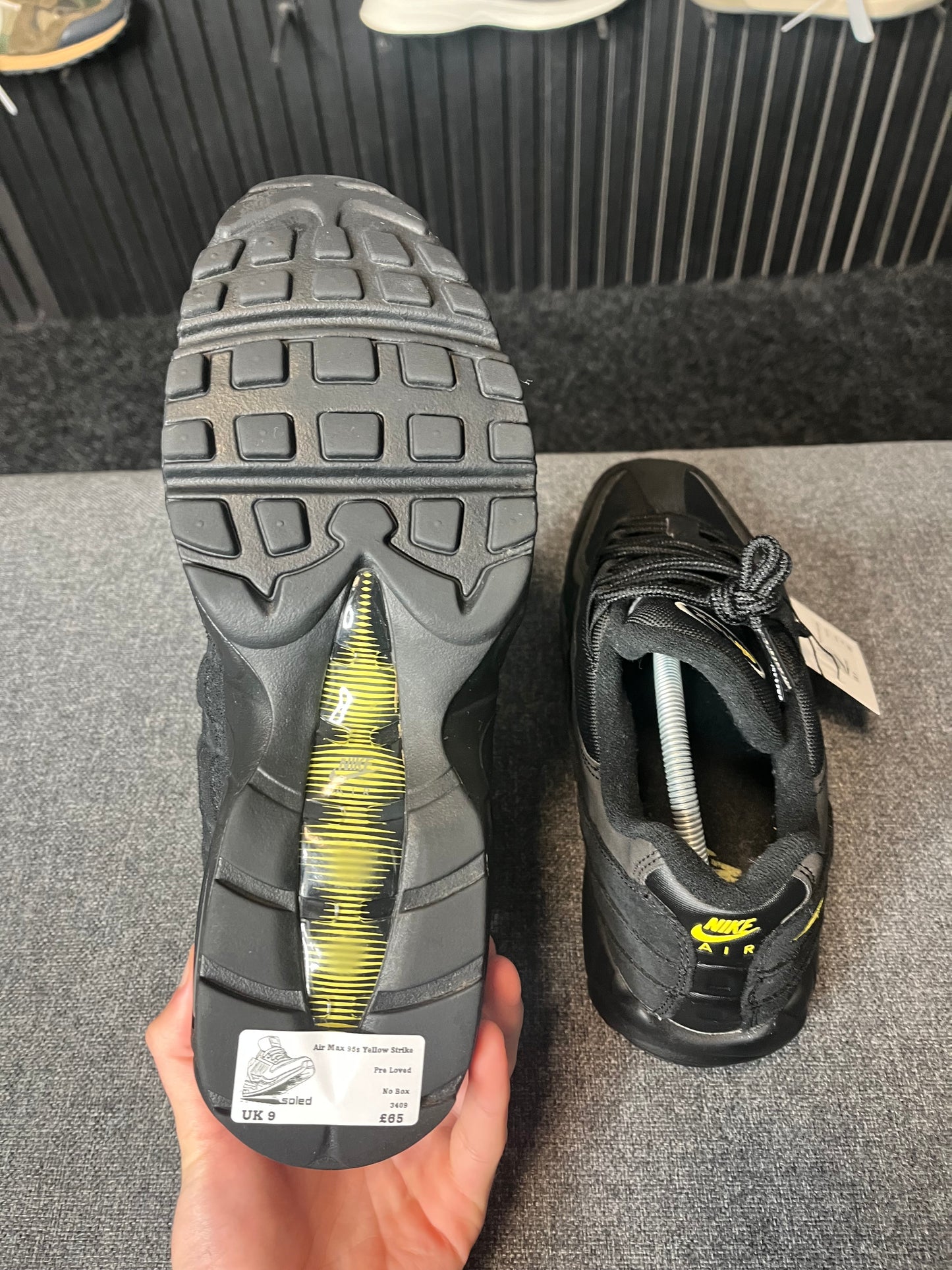 Air Max 95s Yellow Strike UK 9 3409