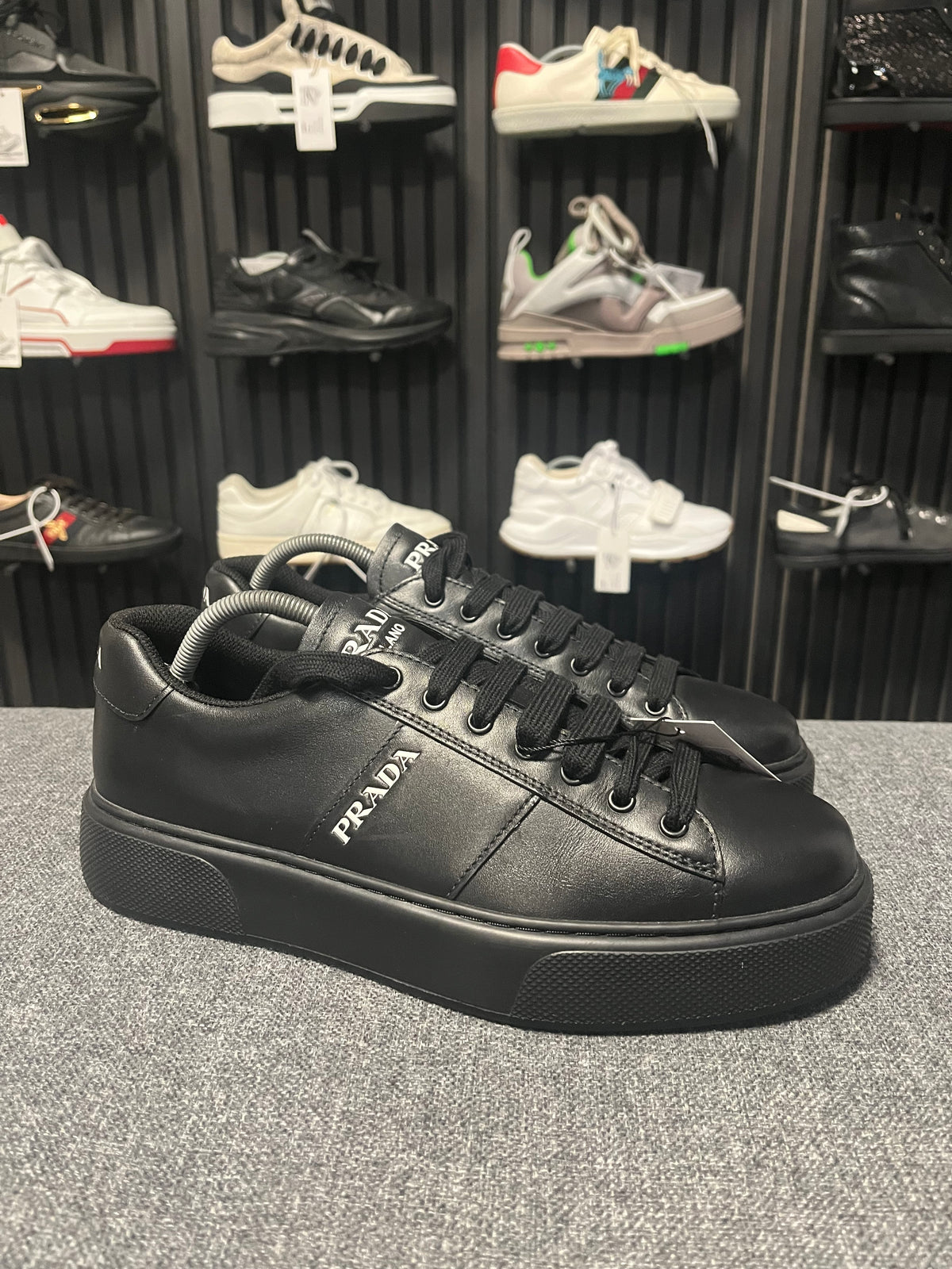 Prada Leather Trainers UK 9.5 3831