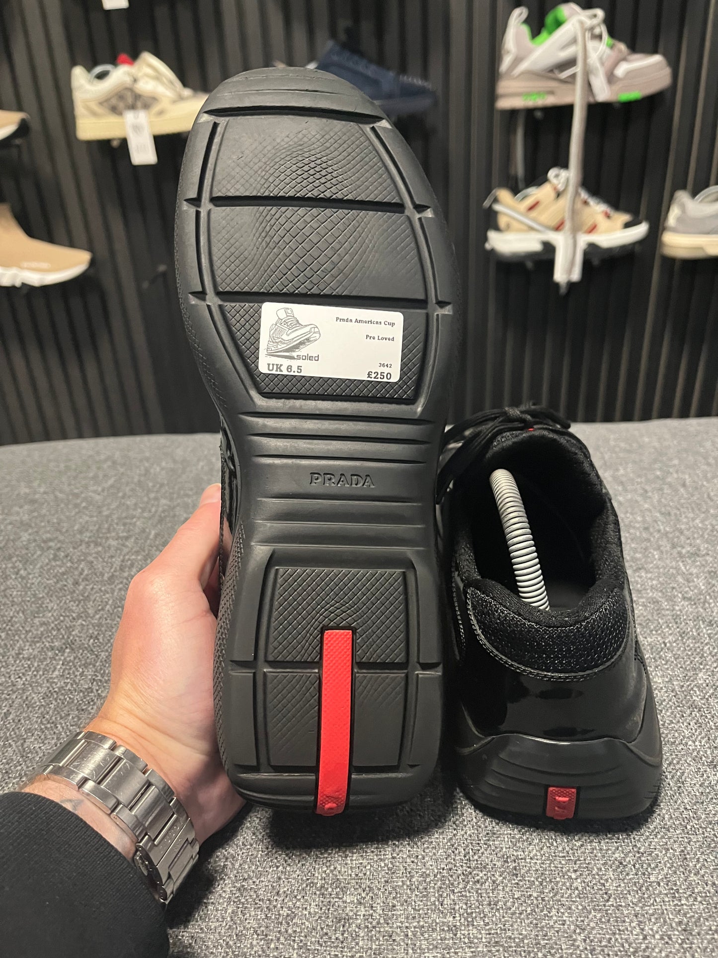 Prada Americas Cup Black UK6.5 3642