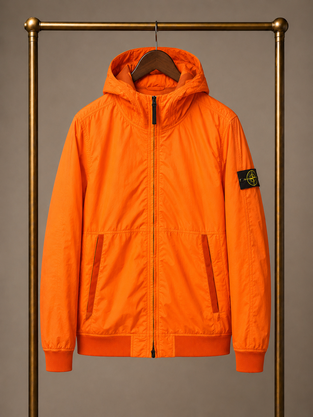 Stone Island Dyed Orange Jacket Medium 3698