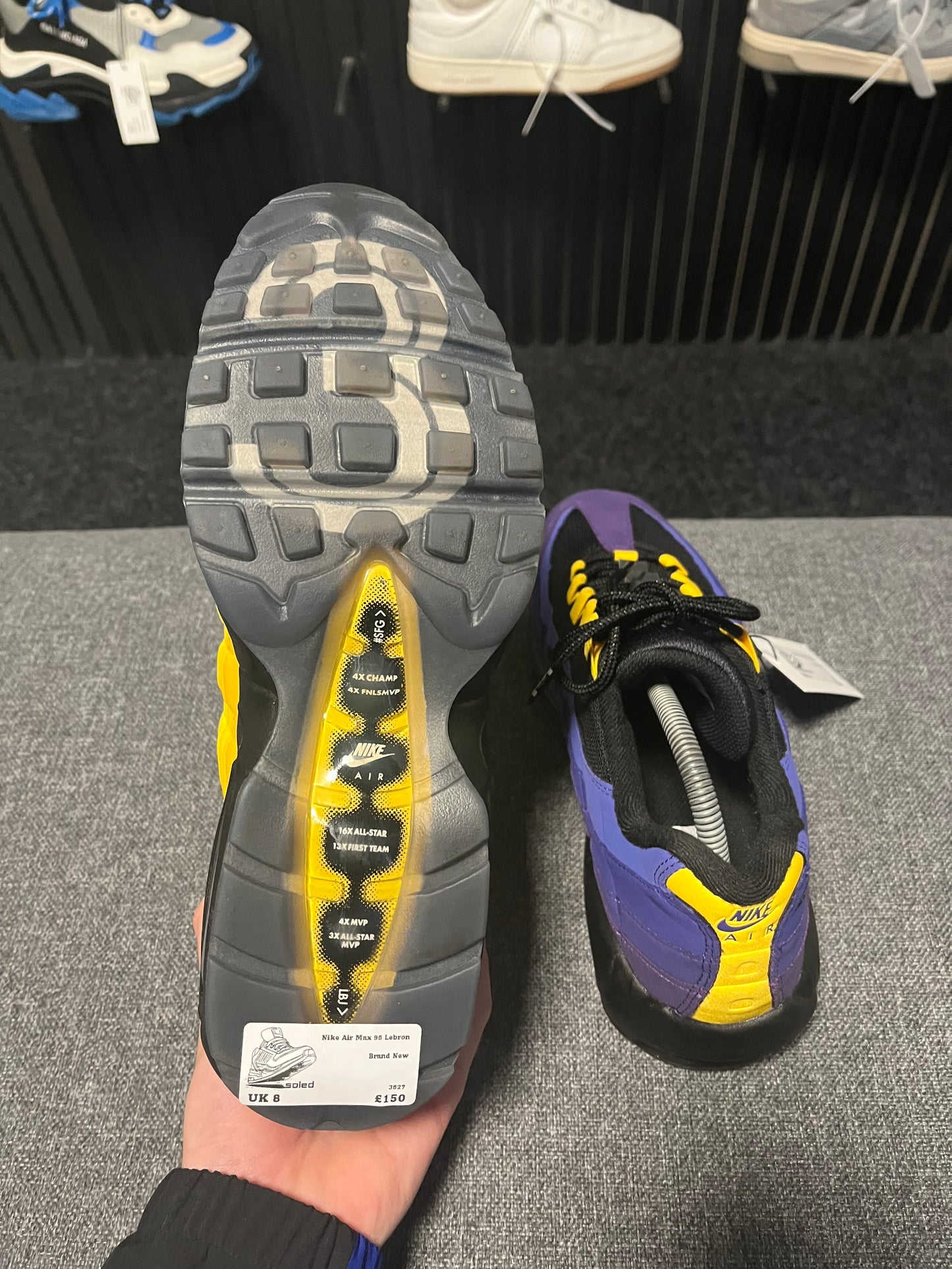 Air Max 95s NRG LeBron Lakers UK 8 3527