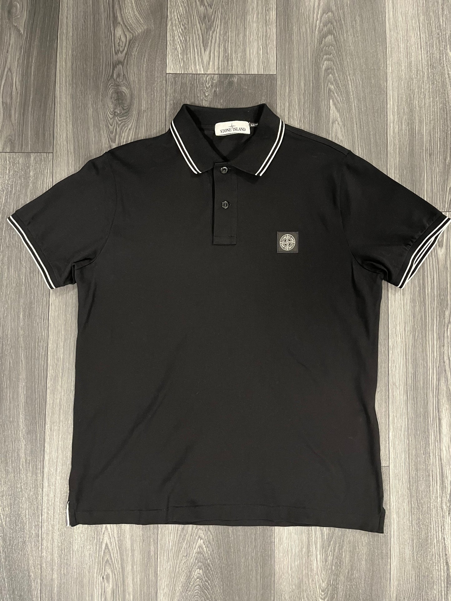 Stone Island Polo Shirt Black XL 3658