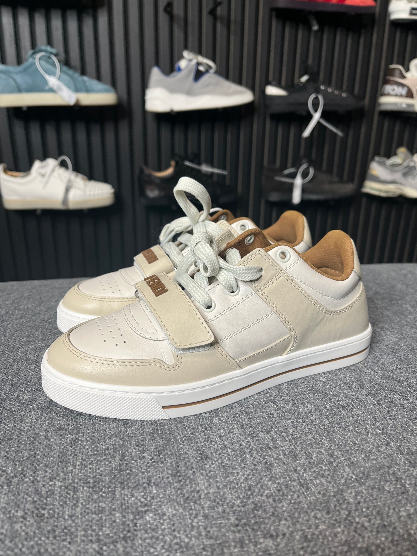 Fendi Beige Trainers UK 13K 2812