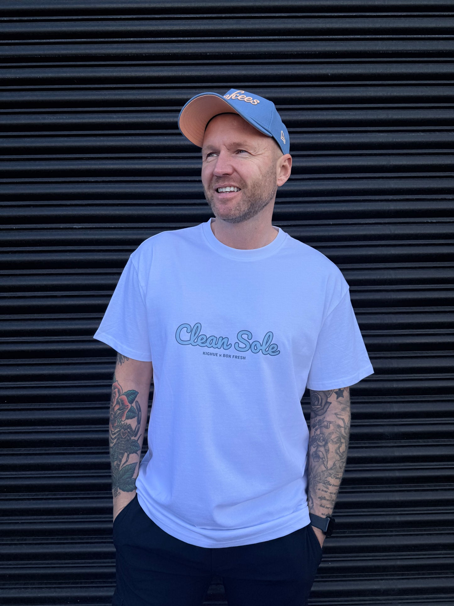 Clean Sole Script Tee White Kighve x Box Fresh