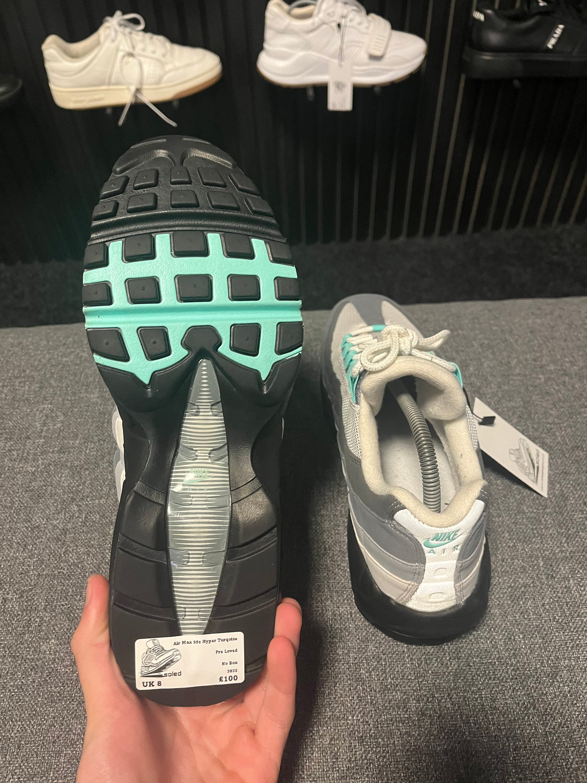 Air Max 95s Hyper Turquoise UK 8 3832