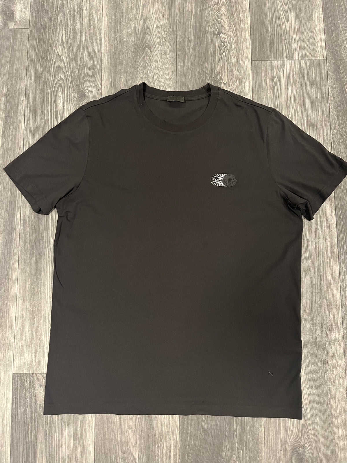 Moncler Tee Black Shadow Badge XXXL 3819