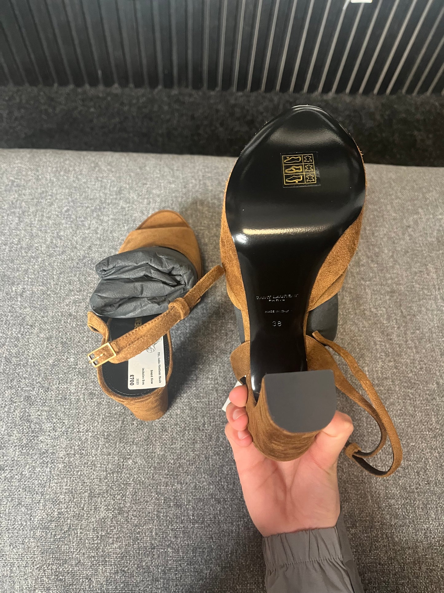 YSL Jodie Platform Heels UK 5 3223