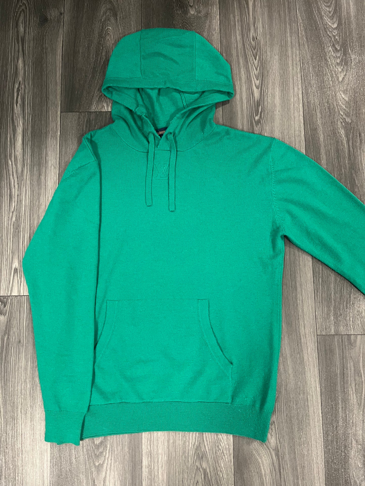 LV Cashmere Embroidery Hoodie Large 3691